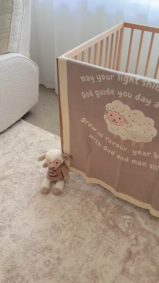 Inspirational Poem Knit Baby Blanket 100% Cotton